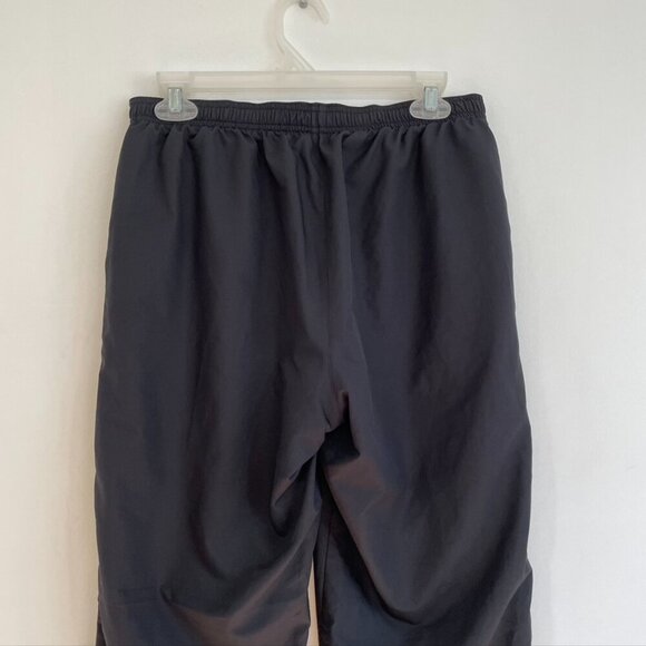 REEBOK Black Red Piping Stripe Pull On Drawstring Swishy Active Track Pants Y2K - Picture 8 of 11